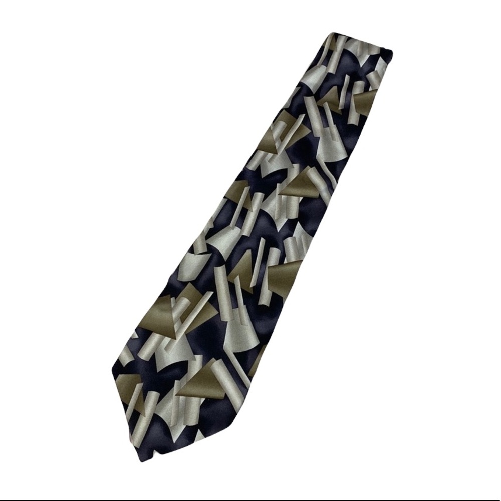 Pierre Cardin geometric design men’s silk tie